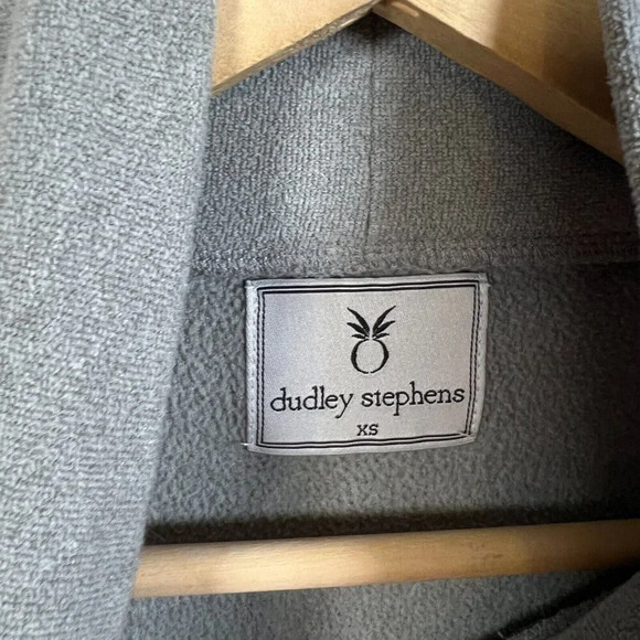 Dudley Stephens Cobble Hill Turtleneck Size XS Gray Vello Fleece Cozy Minimal - Picture 3 of 10